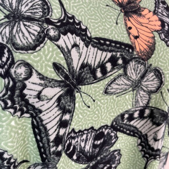 Lularoe Womens Butterfly Tunic Top Size M Green All Over Print Comfy Soft Irma - Picture 8 of 10